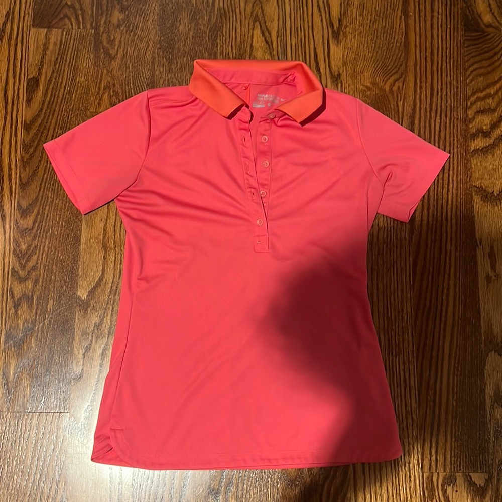 Nike Golf Dri-fit Coral Polo size small